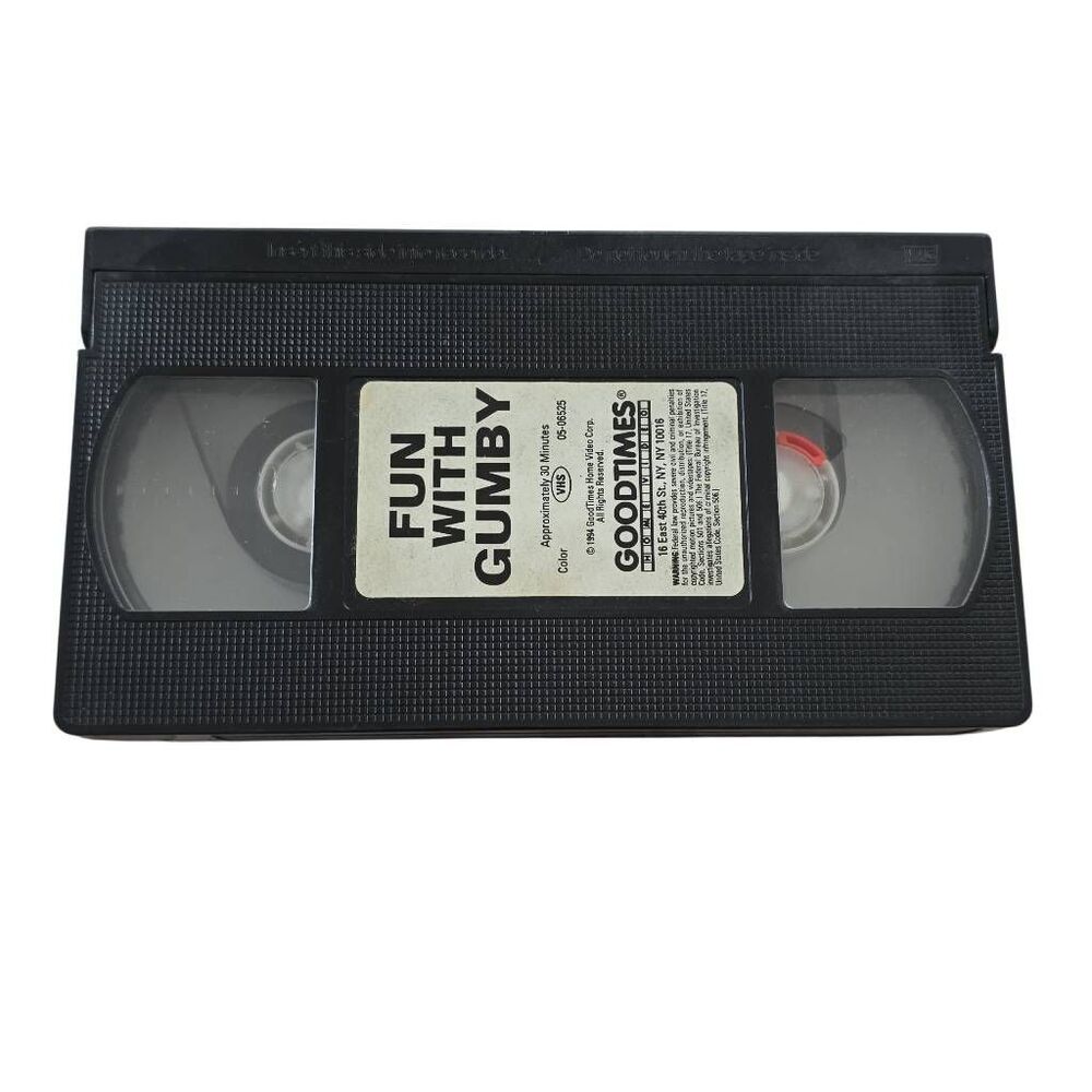 Fun with Gumby Vintage 1994 VHS NO CASE